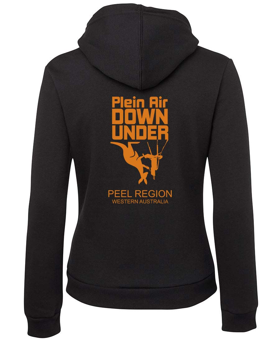 Plein Air Down Under Zipped Double sided with dates Hoodie unisex