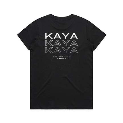 Kaya Crossfit Ladies Maple Double Sided T-shirt design 3