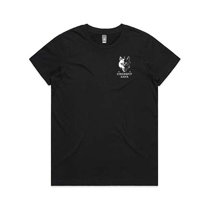Kaya Crossfit Ladies Maple Double Sided T-shirt design 3