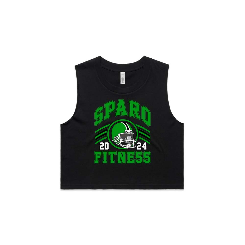 SPARQ Fitness Helmet Sided Crop tank