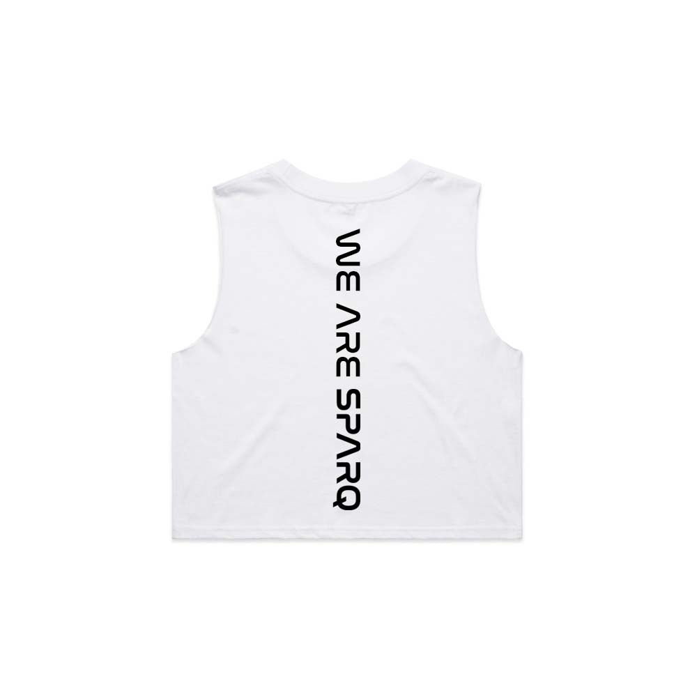 SPARQ Fitness We are Sparq Double Sided Crop tank