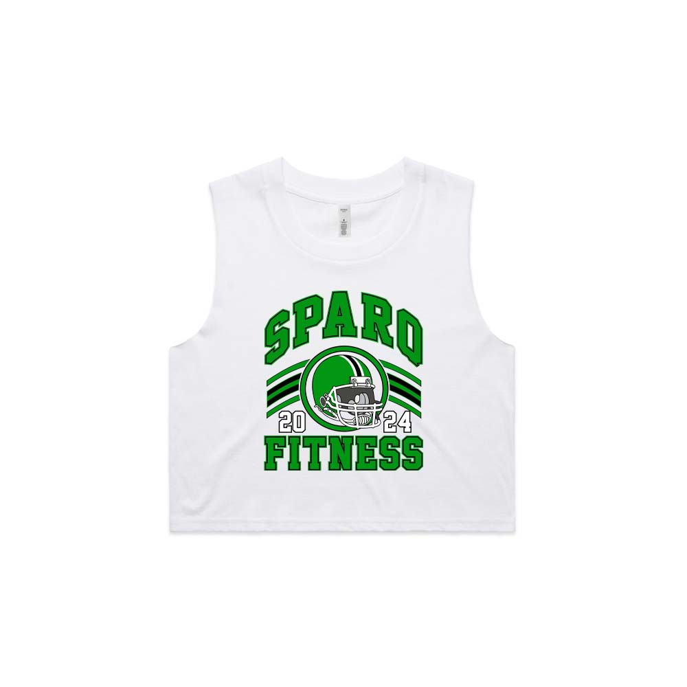 SPARQ Fitness Helmet Sided Crop tank