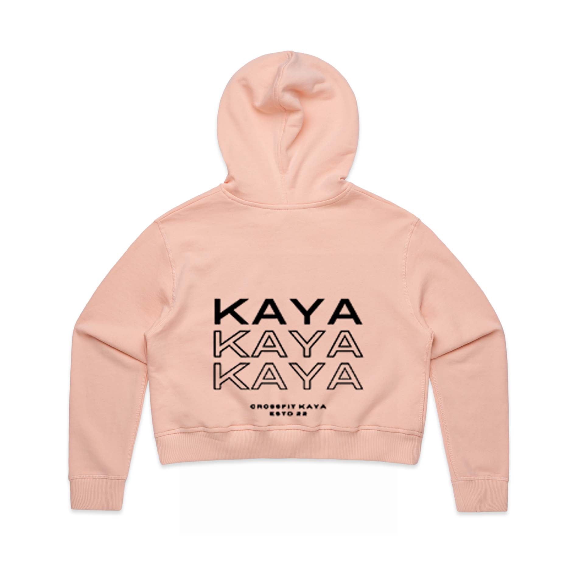 Kaya Crossfit Cropped Hoodie Double Sided design 3