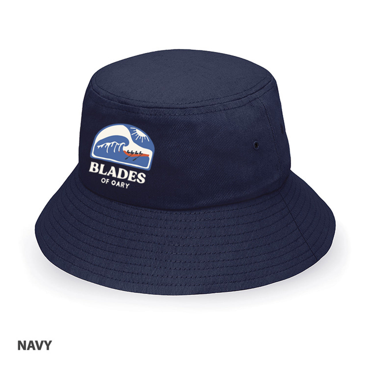 Blades of Oary Bucket hat Navy