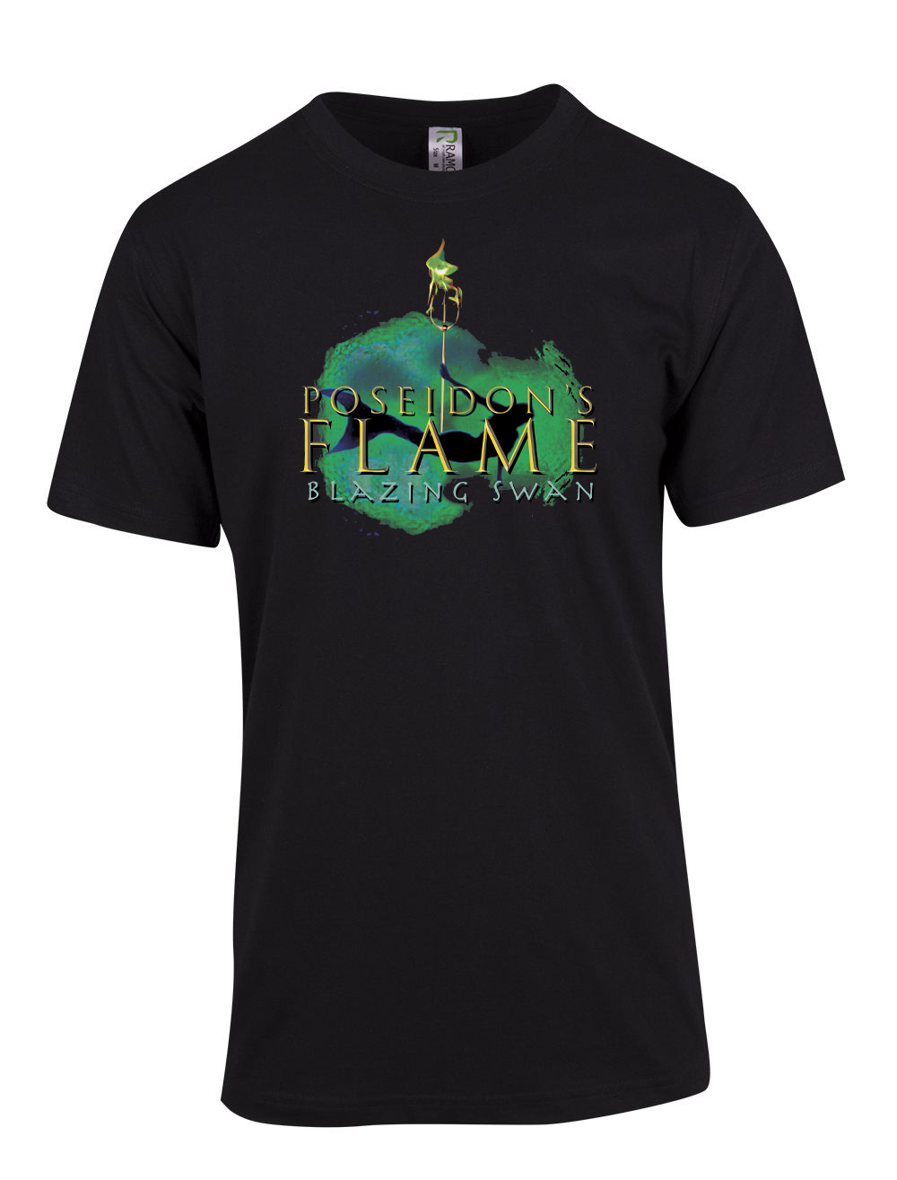 Blazing Swan Poseidon's flame Logo T-Shirt