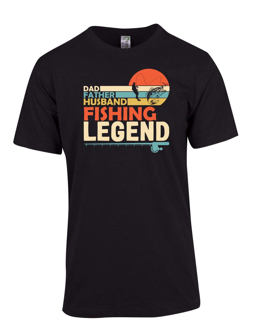 Dad father husband fishing legend T-shirt