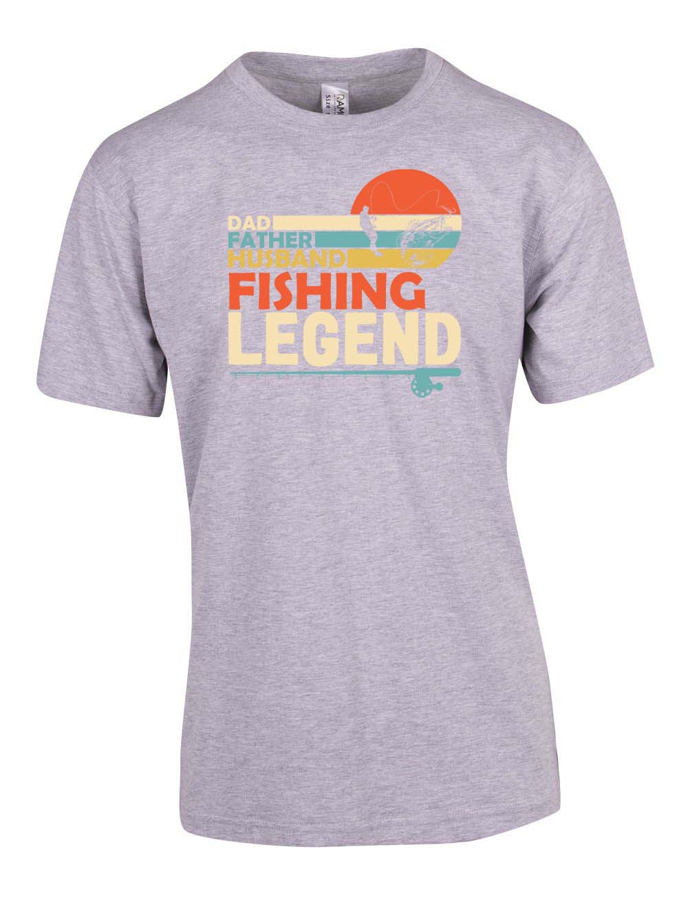 Dad father husband fishing legend T-shirt