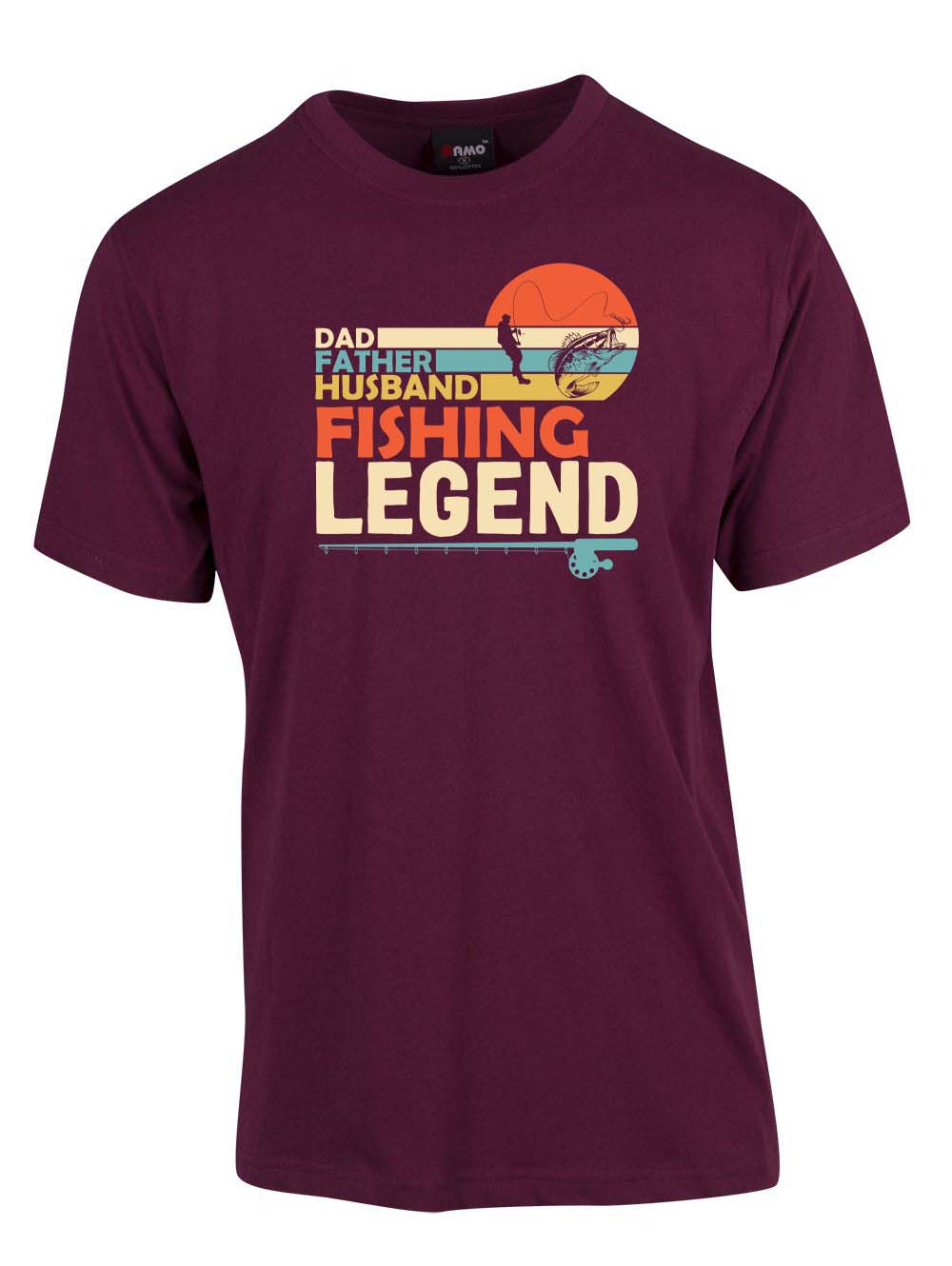 Dad father husband fishing legend T-shirt