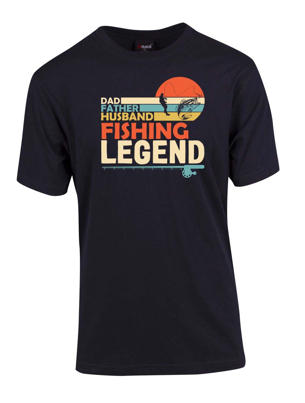 Dad father husband fishing legend T-shirt