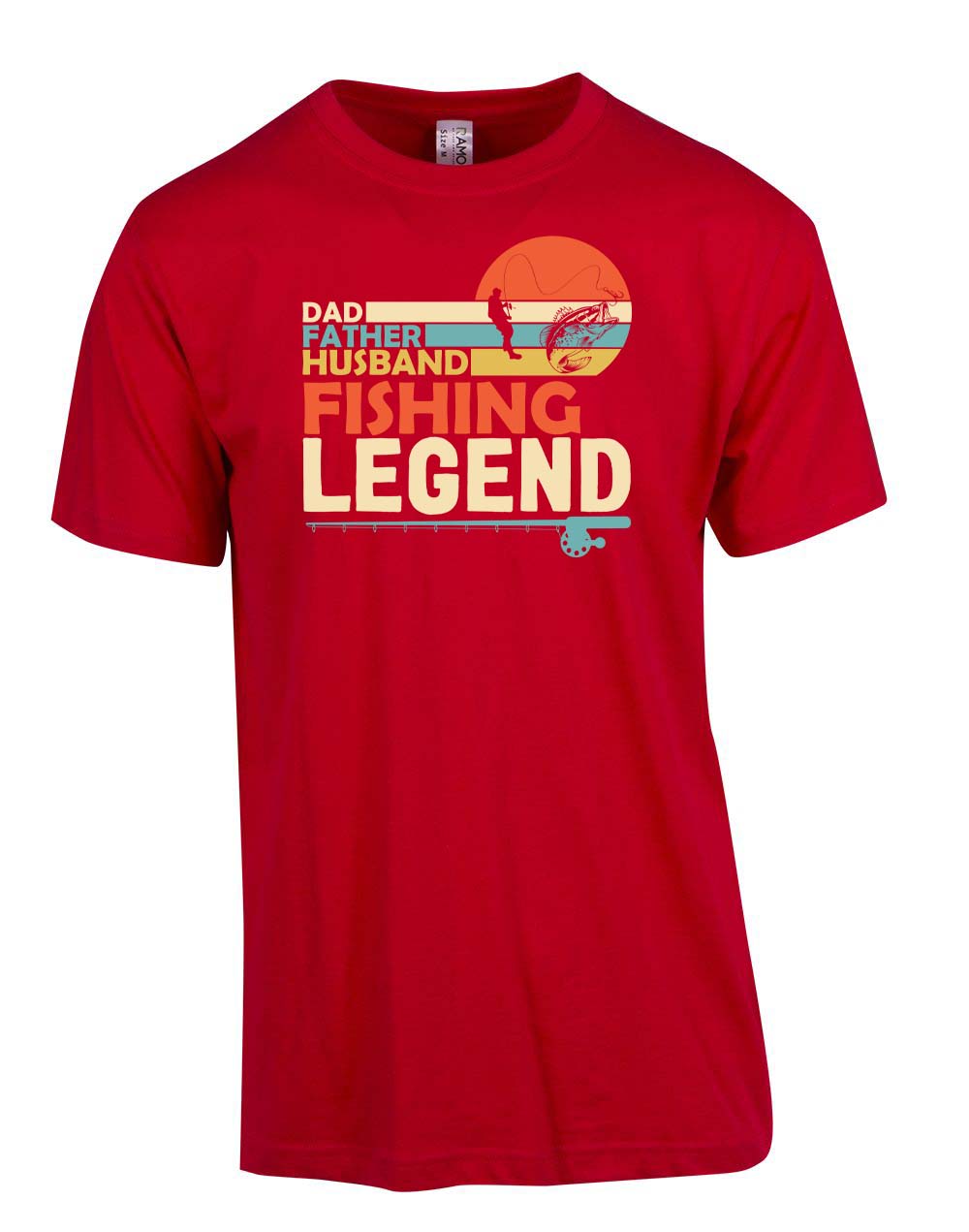 Dad father husband fishing legend T-shirt