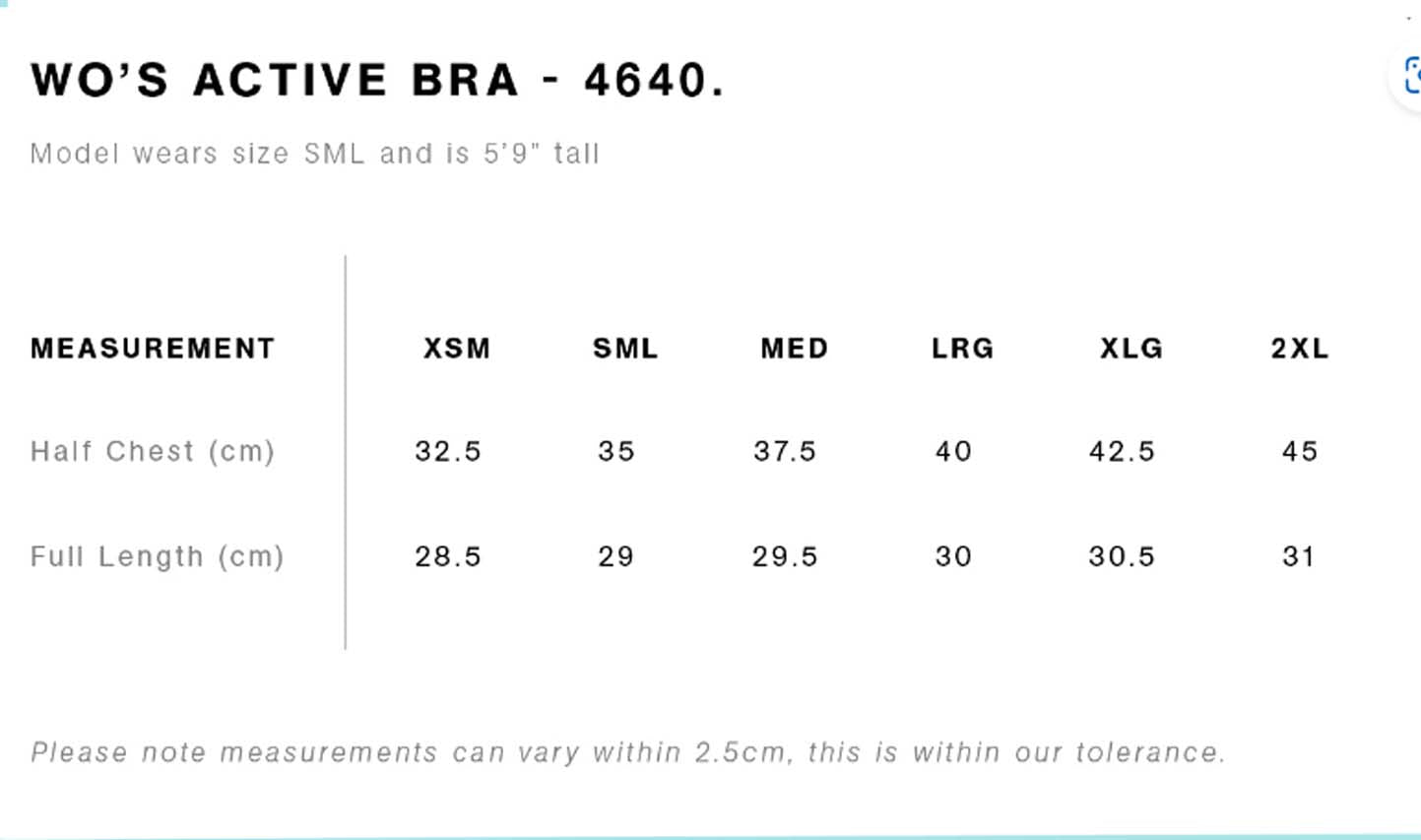 Kaya Crossfit Active Sports Bra