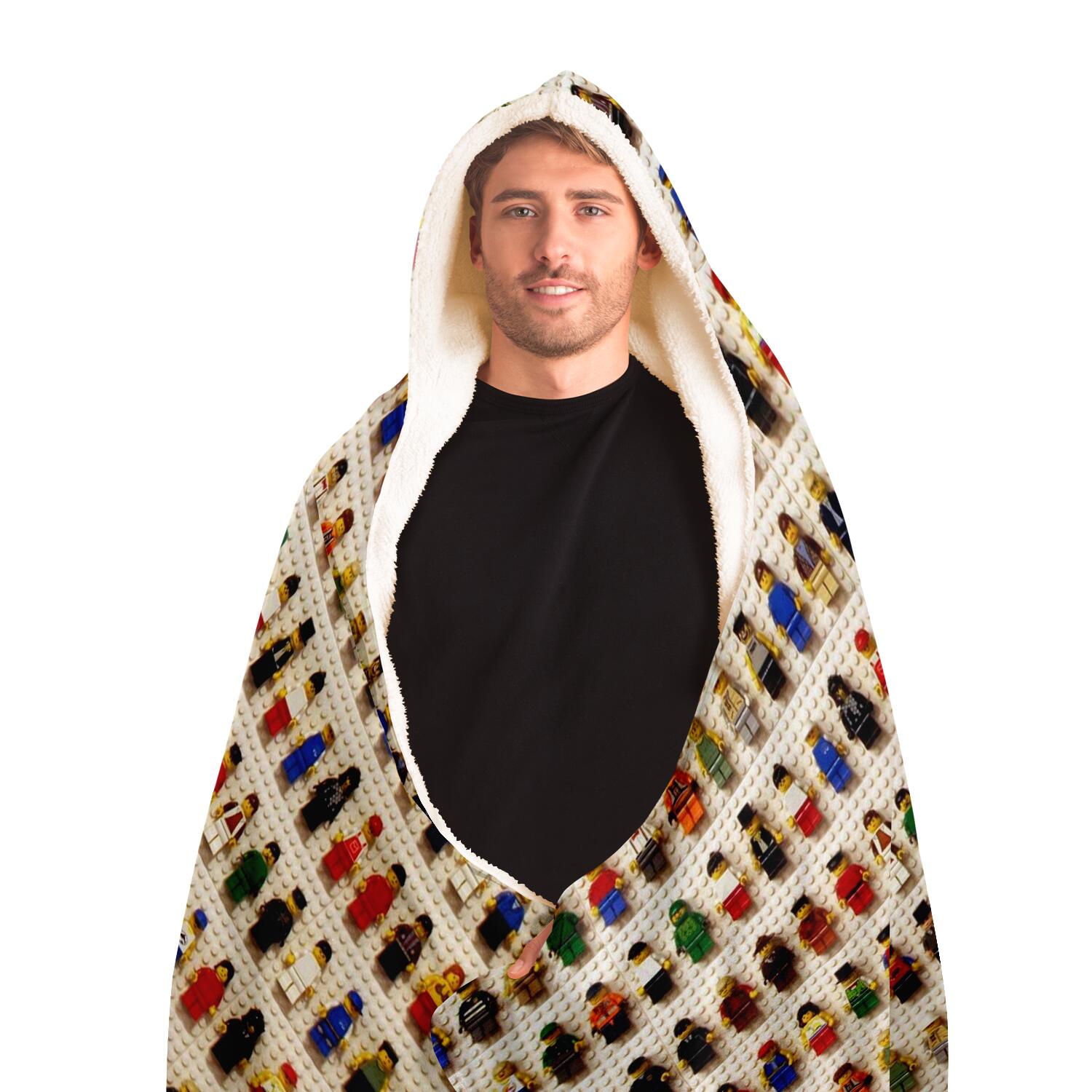 Lego Inspired Hooded Blanket