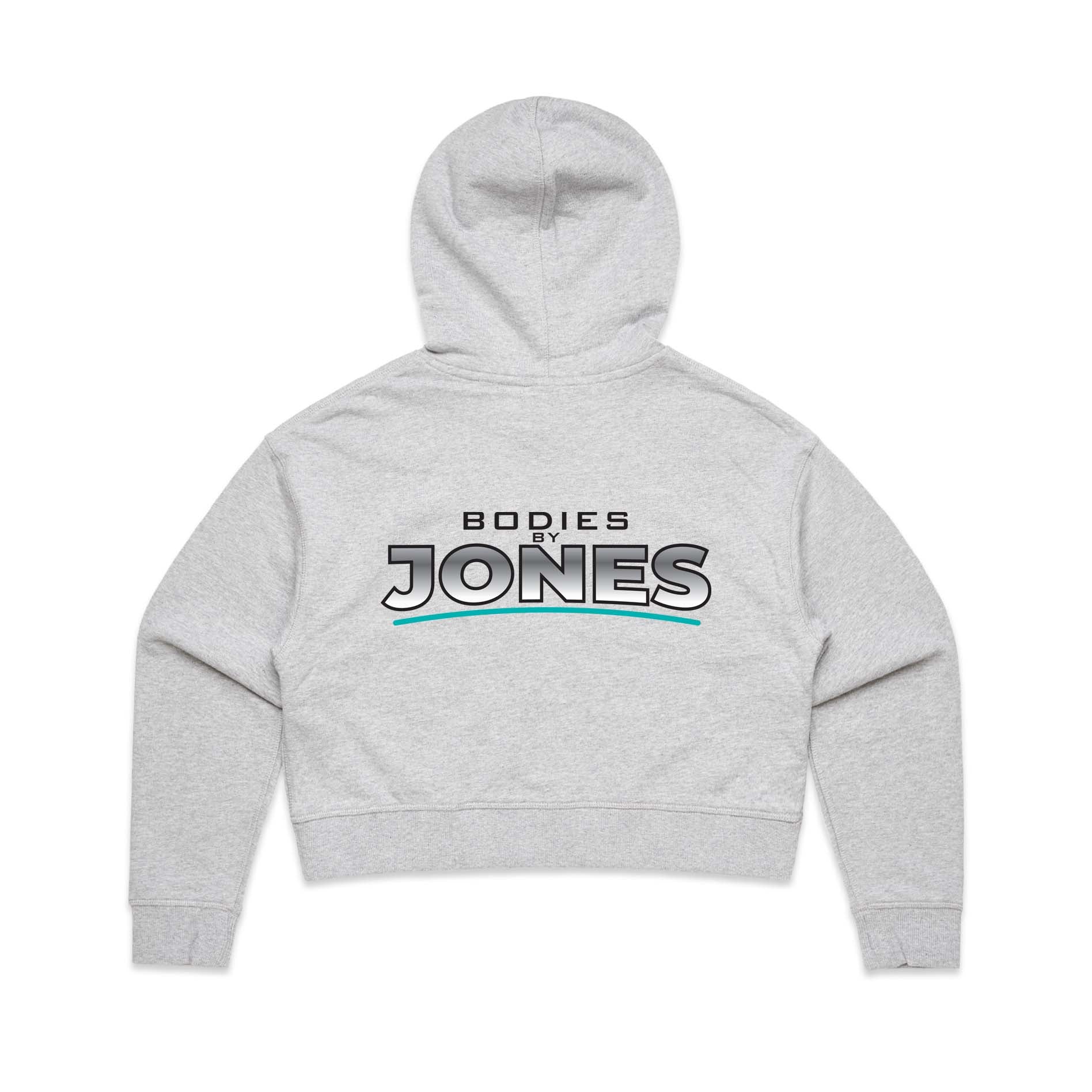Bodies By Jones Cropped Double sided logo Hoodie - K Jones