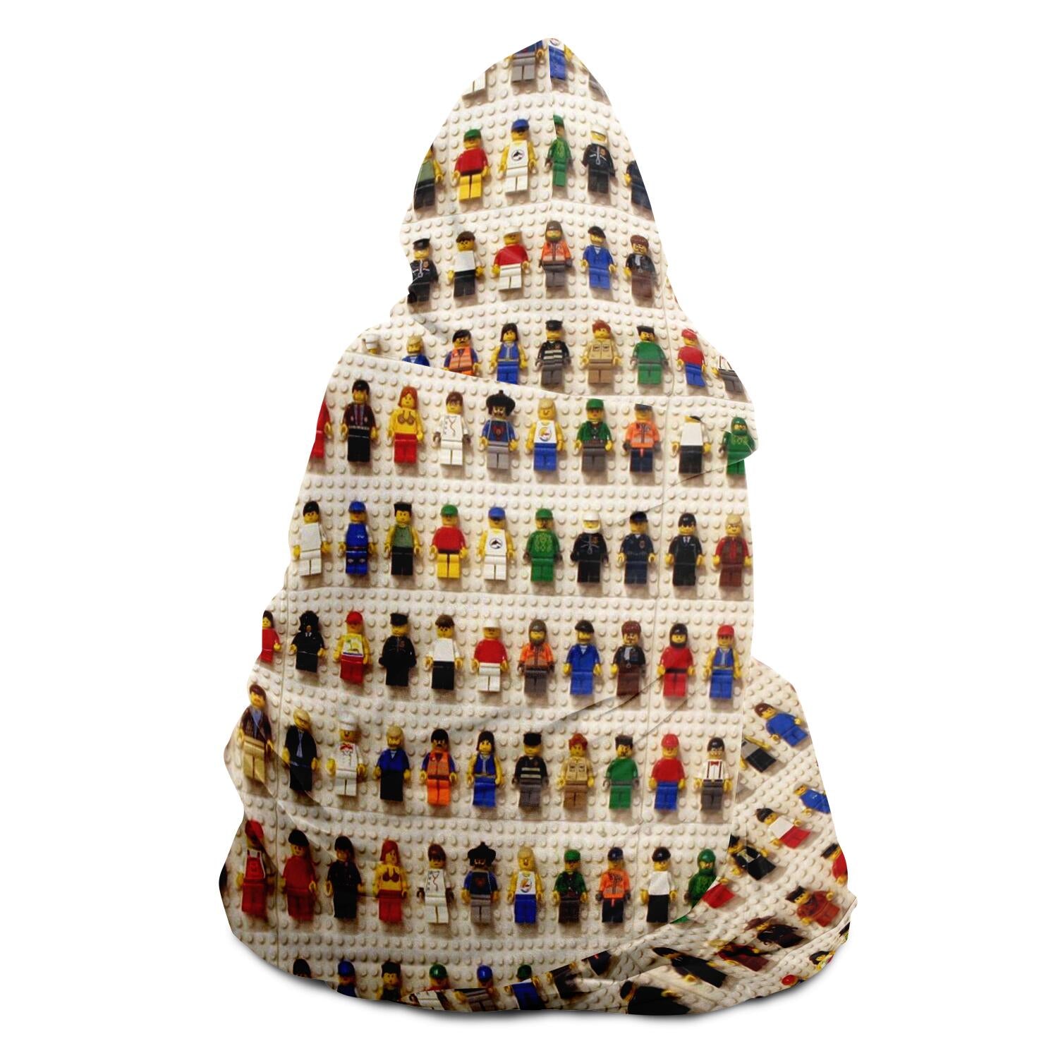 Lego Inspired Hooded Blanket