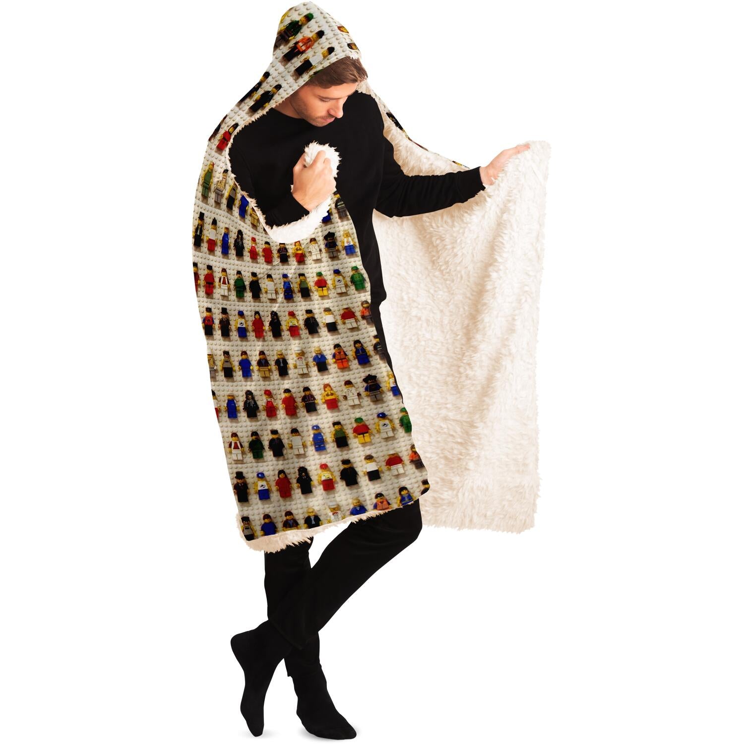 Lego Inspired Hooded Blanket