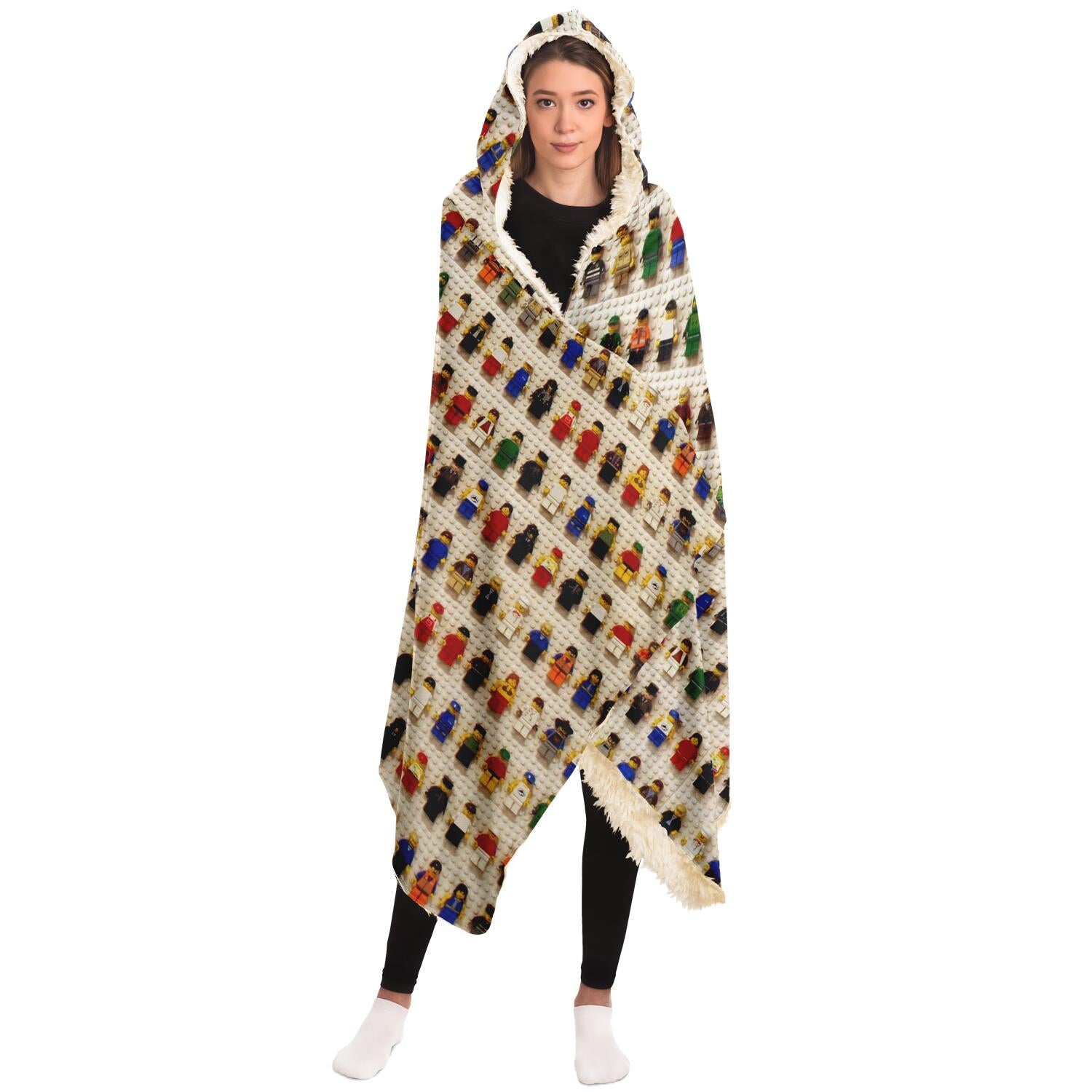 Lego Inspired Hooded Blanket