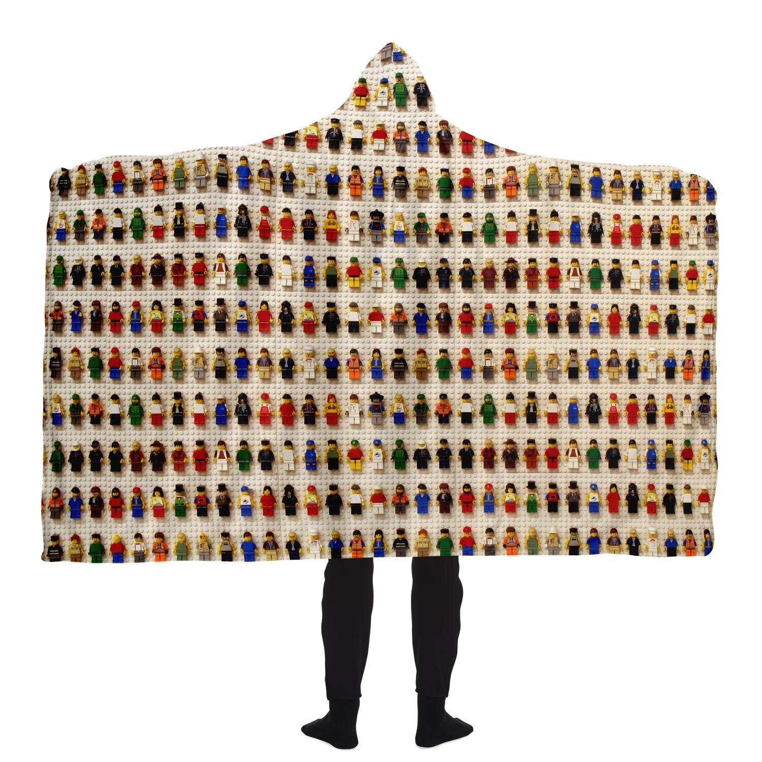 Lego Inspired Hooded Blanket