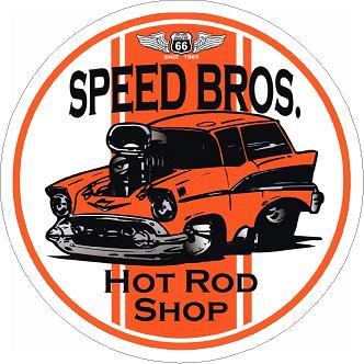 Speed Bros Hot Rod Shop 2 Sticker