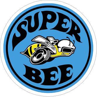 Super Bee Blue Sticker