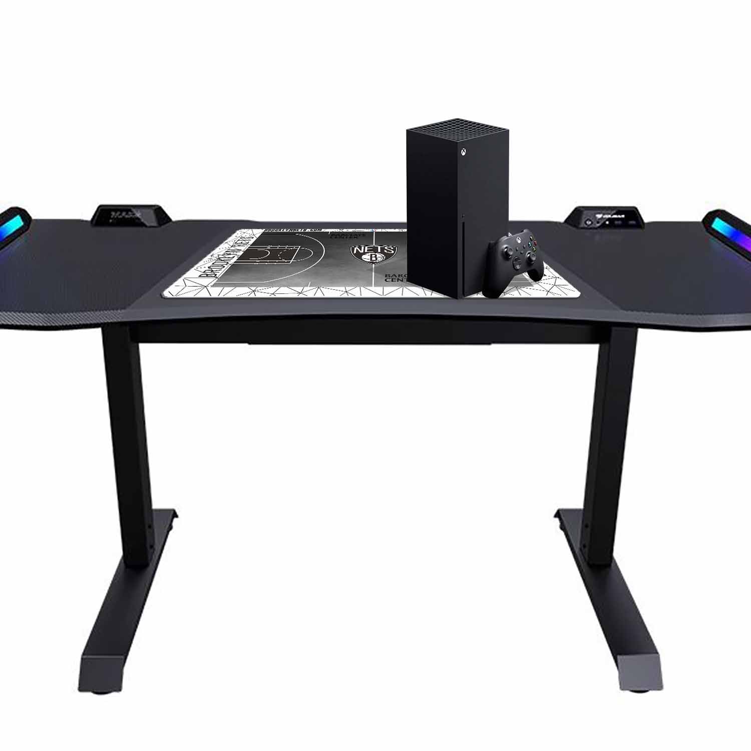 Brooklyn Nets Themed NBA Desk / Gamer Pad