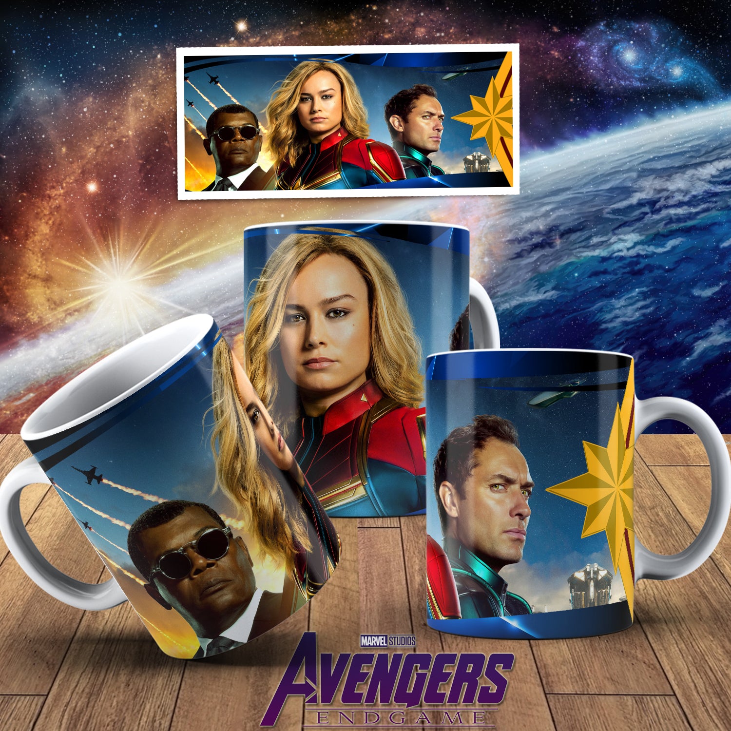Avengers End Game Themed Printed Coffee Mug 11oz 4 Designs!!!!!!