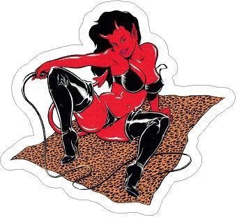 Devil Woman Sticker