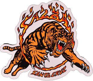 Santa Cruz Tiger Sticker