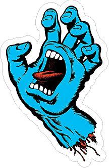 Screaming Hand Sticker