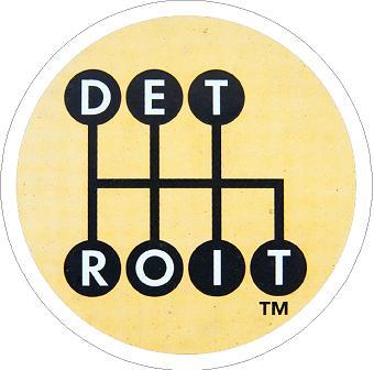 Detroit Gear Shift Sticker