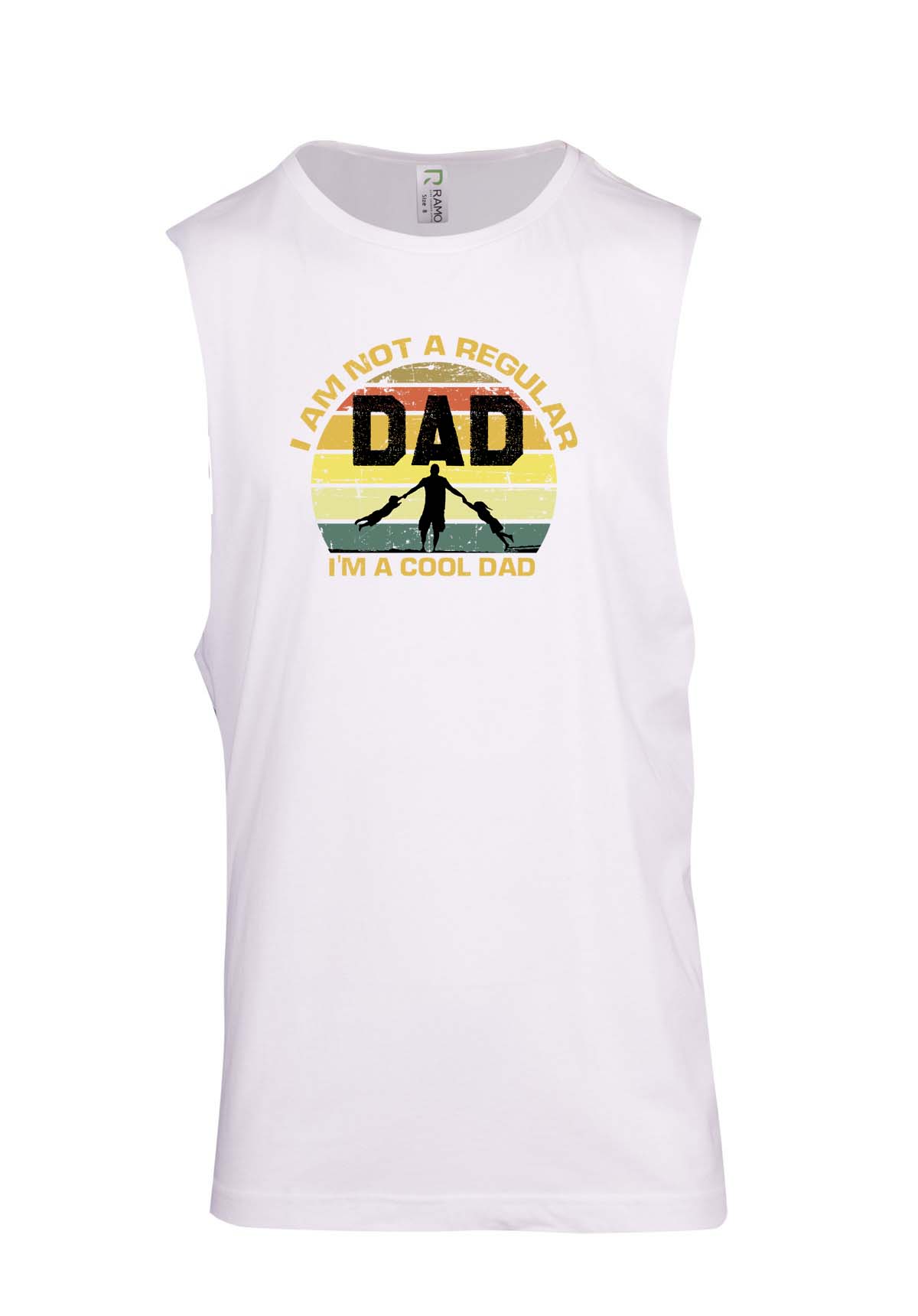 I'm A Cool Dad Logo - Fathers Day Muscle T