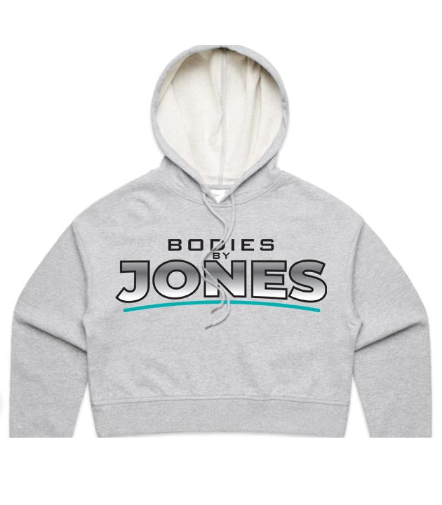 Bodies By Jones Cropped logo Hoodie