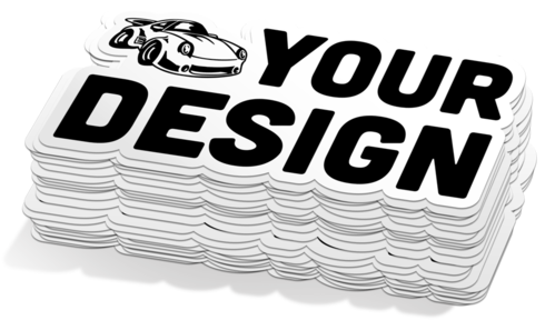 50 Custom Printed Stickers 125mm x 75mm