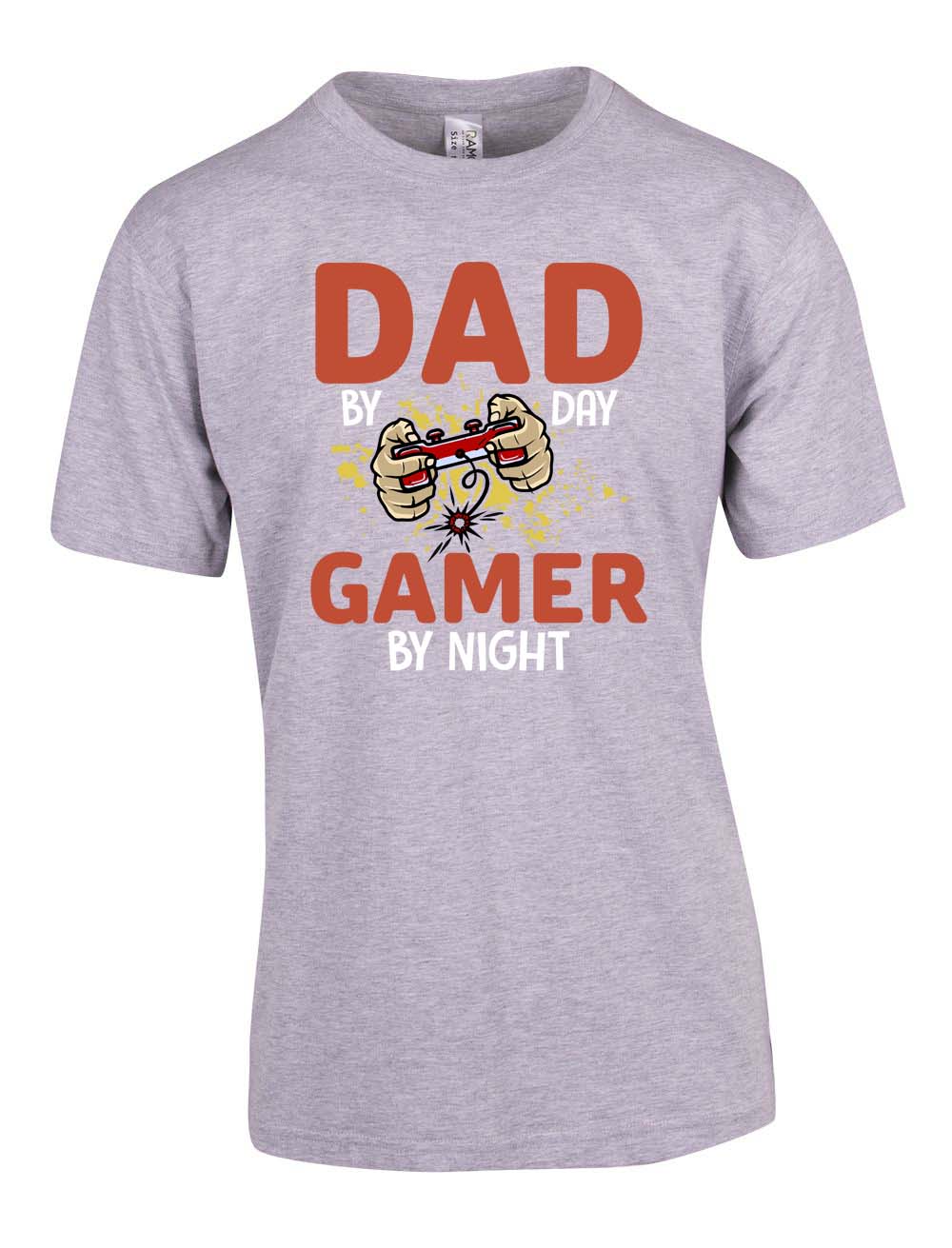 Dad By Day Gamer by Night - Fathers Day T Shirt