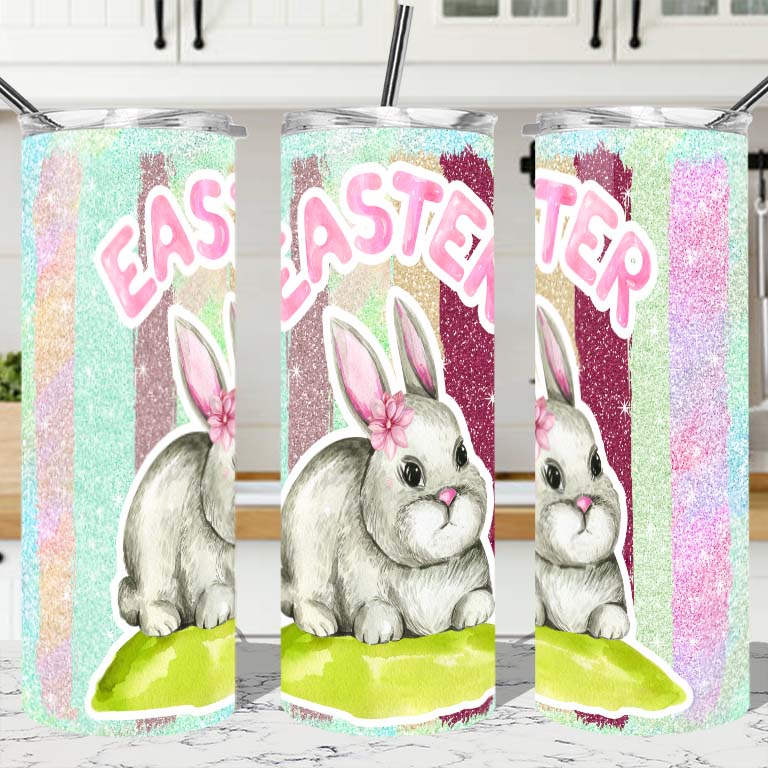 Easter Bunny design Custom 20oz Tumbler