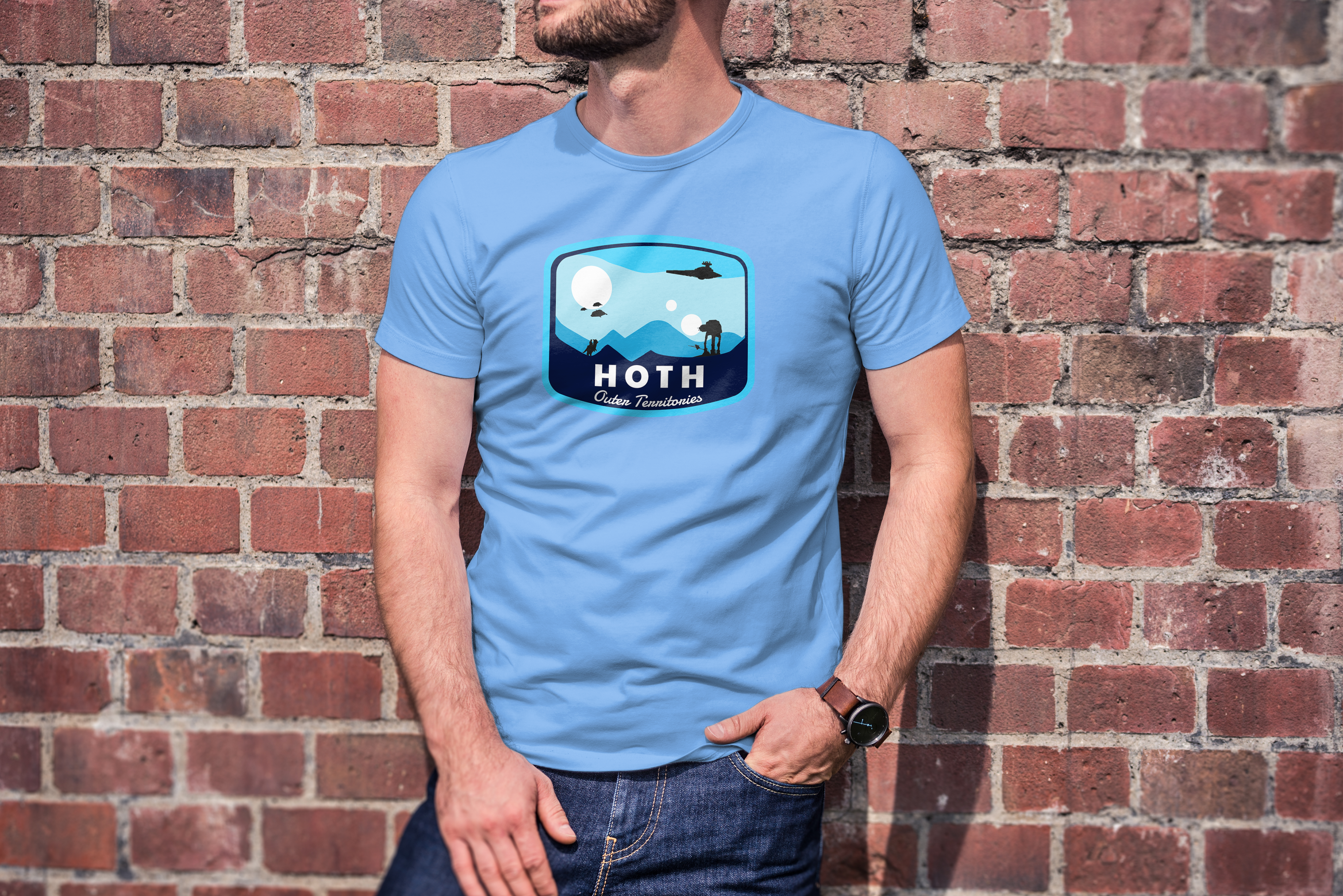 Hoth Ice Planet Themed T Shirt