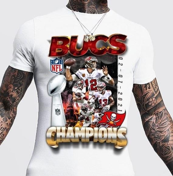 Tom Brady Bucs SB Super Bowl Winners T-Shirt