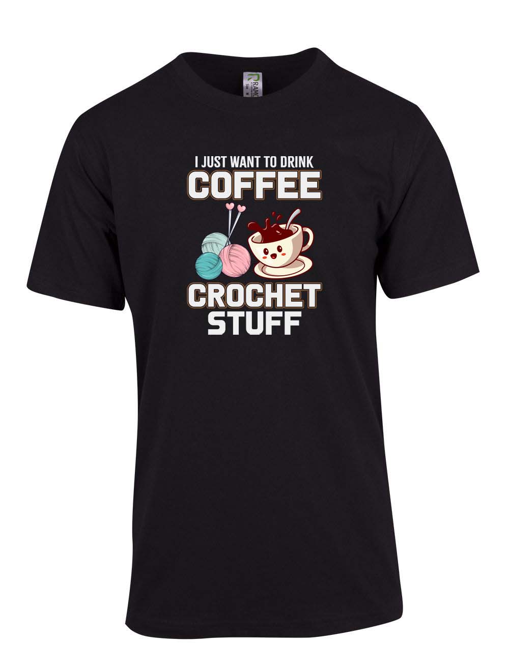 I Just Want to Drink Coffee and Crochet T-shirt