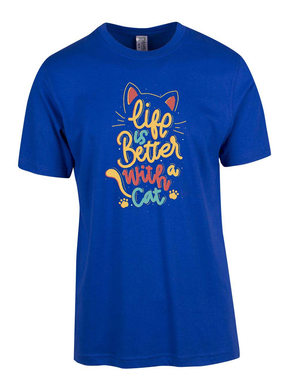 Perth Animal Rescue - Life Is Better with a Cat logo double sided T-Shirt