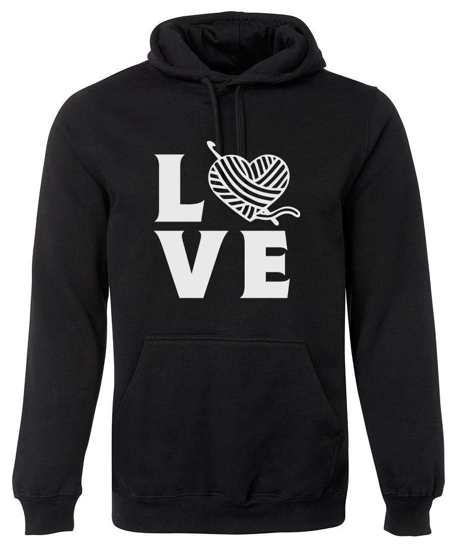 Love Heart Crochet hoodie