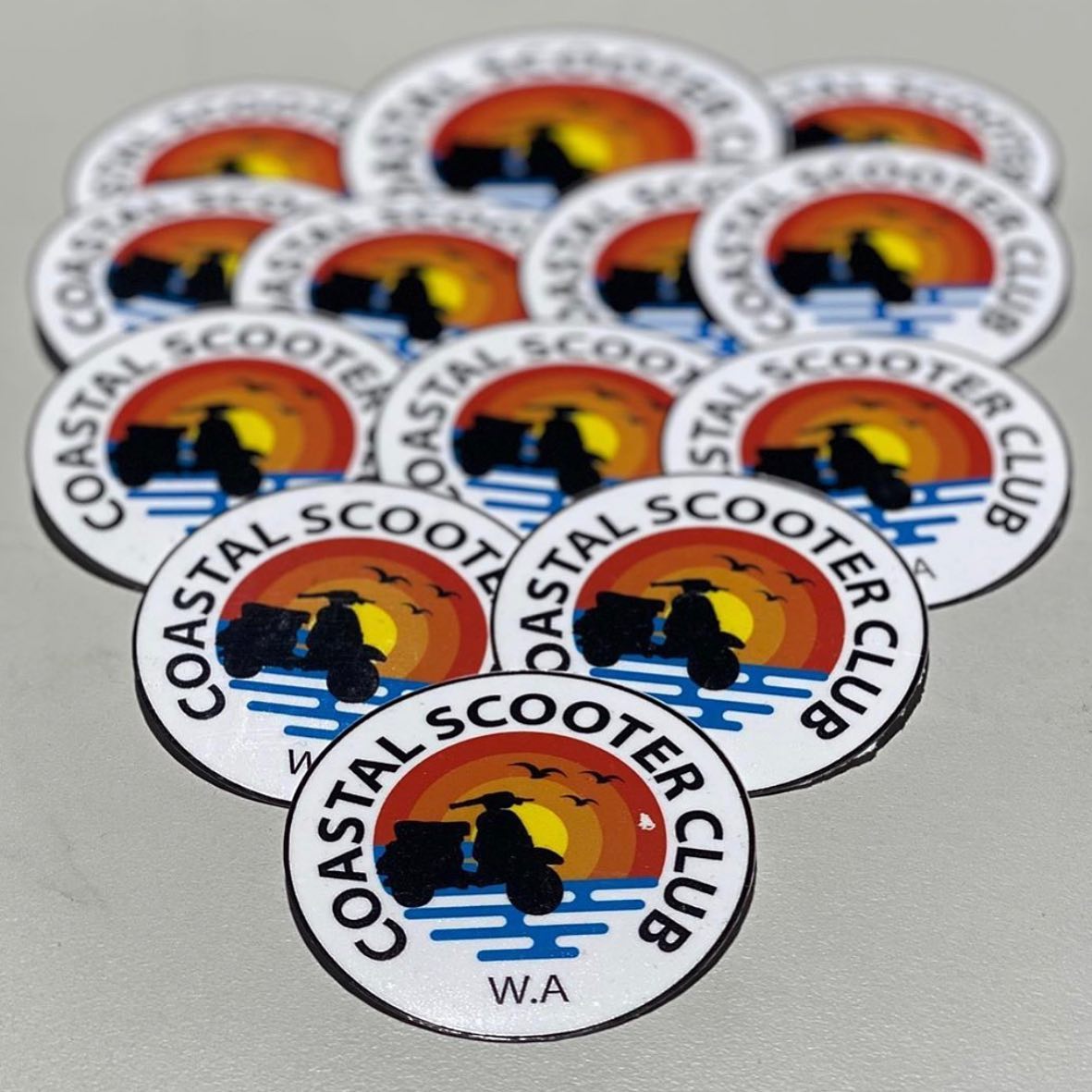 50 Round Custom Printed Stickers 50mm x 50mm freeshipping - DTF Print Store