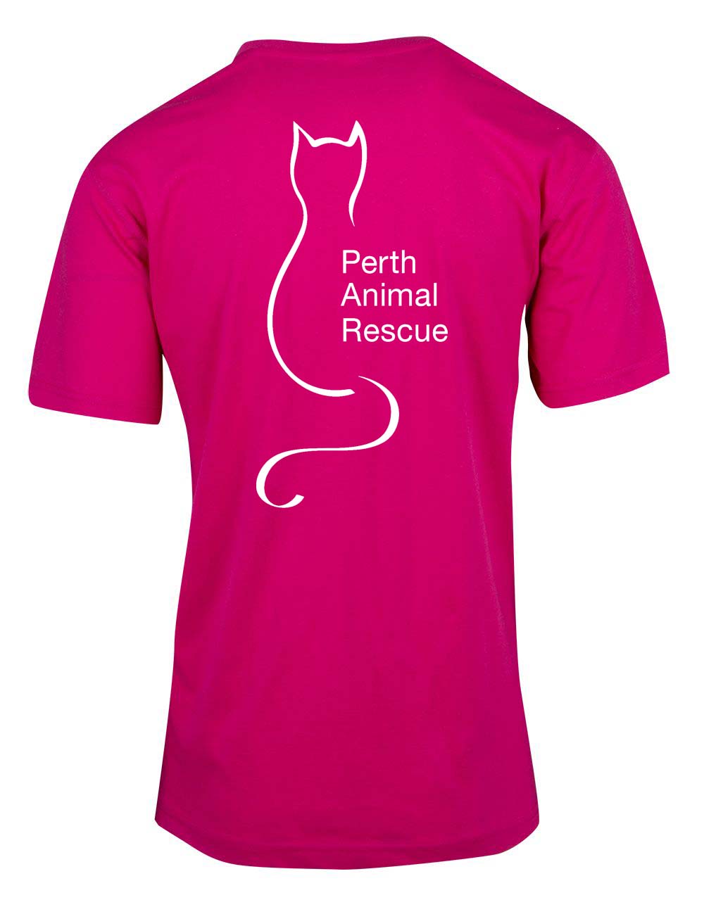Perth Animal Rescue - Life Is Better with a Cat logo double sided T-Shirt