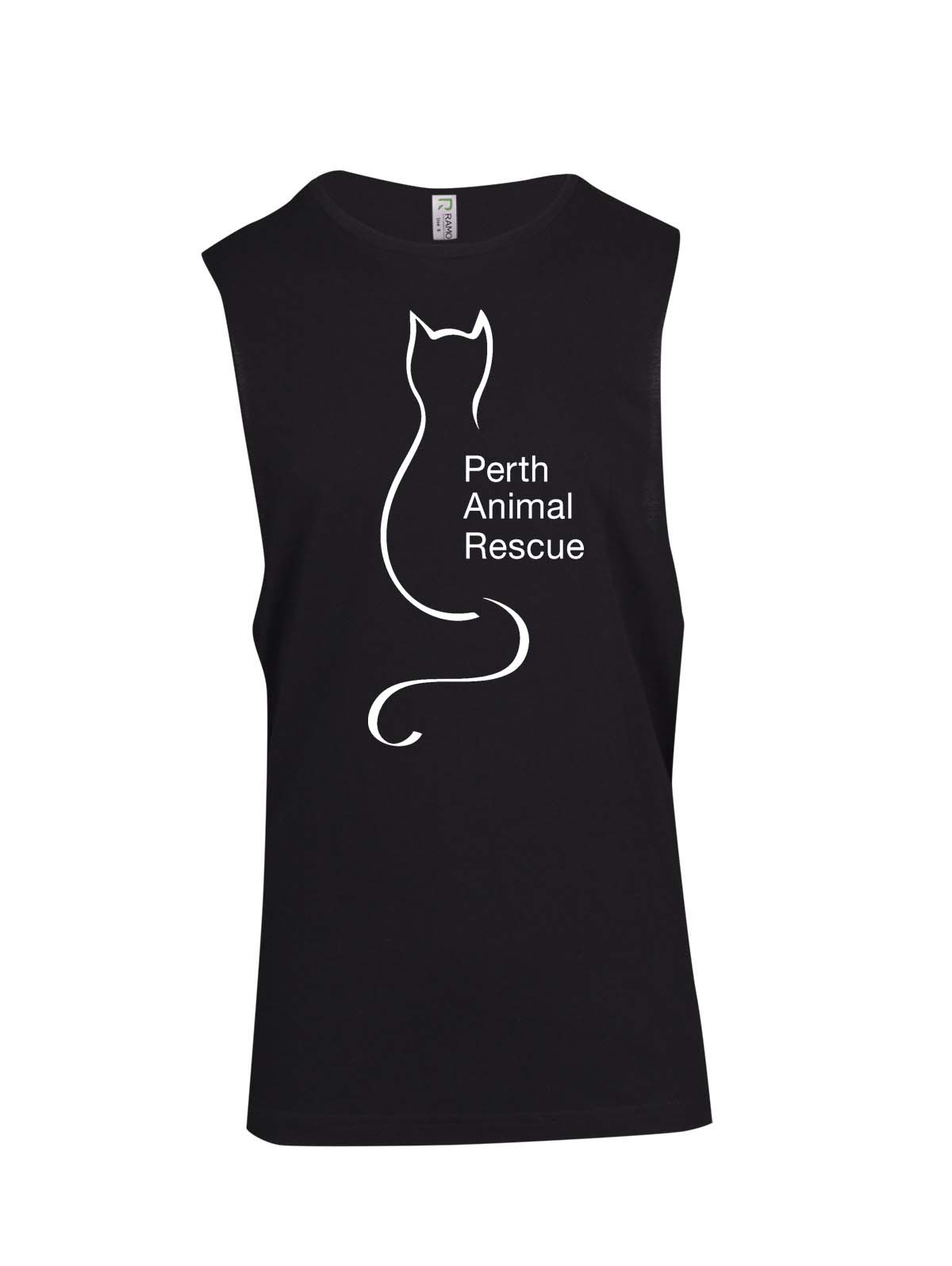 Perth Animal Rescue Logo Muscle T