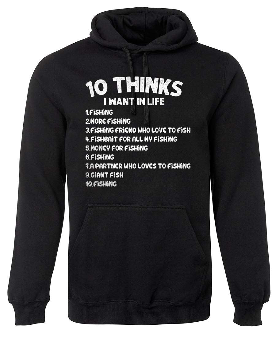10 Thinks I want in life hoodie