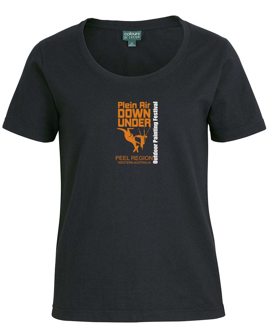 Plein Air Down Under Ladies comfort crew neck tee