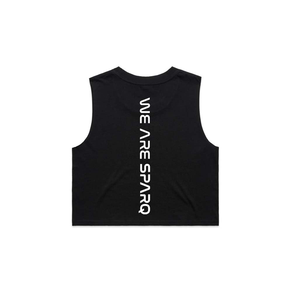 SPARQ Fitness We are Sparq Double Sided Crop tank