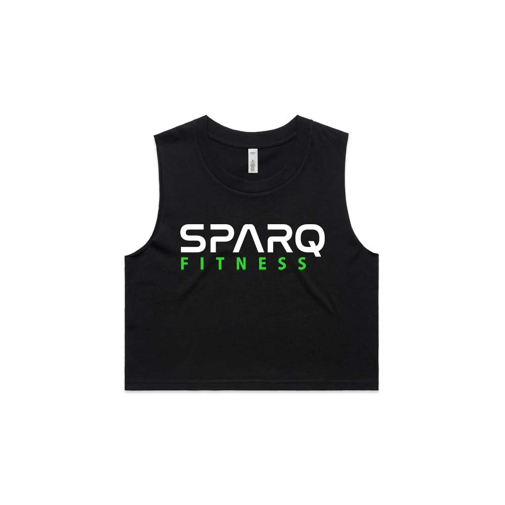 SPARQ Fitness We are Sparq Double Sided Crop tank
