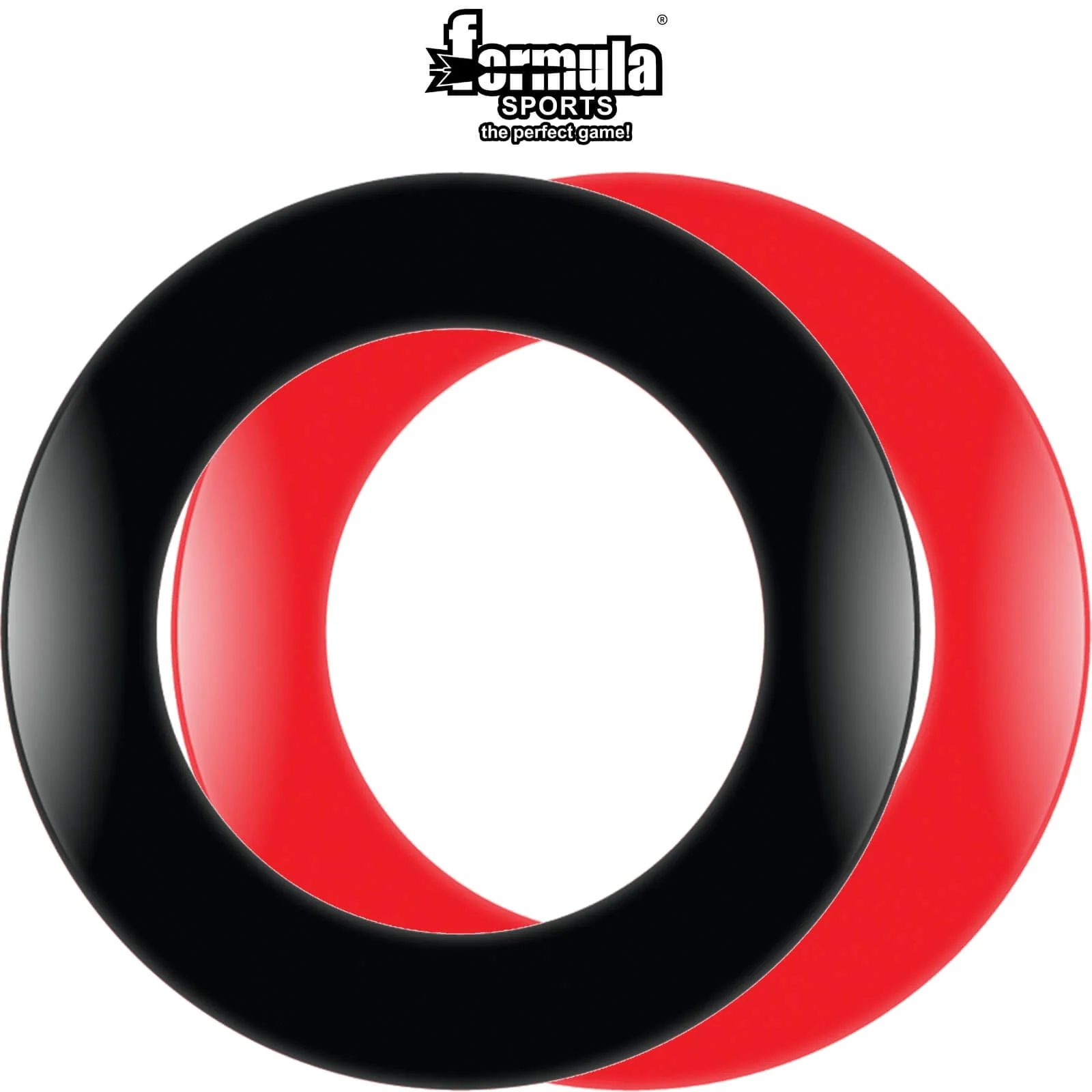 Formula Sports - 1 Piece Dartboard Surround - Black Red