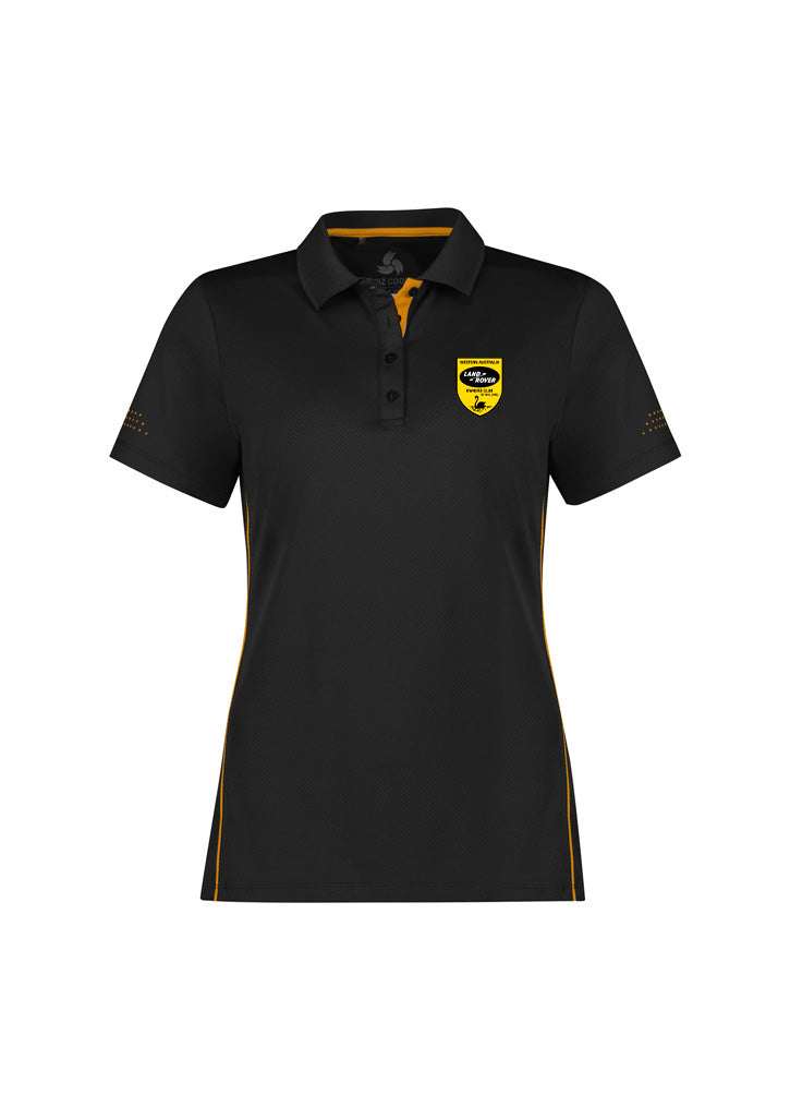 Land rover ladies Polo shirts black and gold