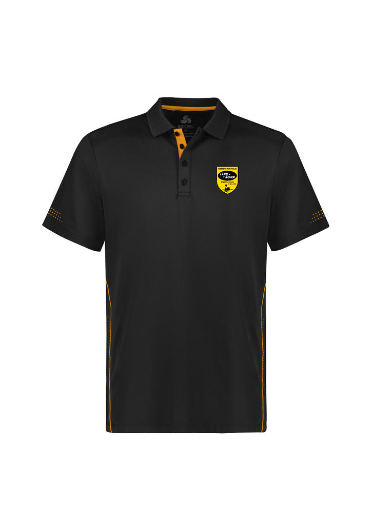 Land Rover unisex Polo shirts black and gold