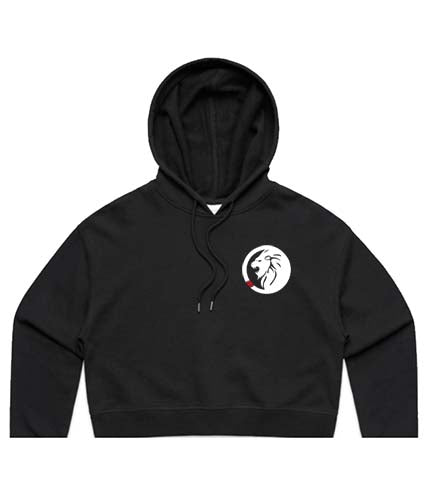 Roar Cropped Hoodie Double Sided